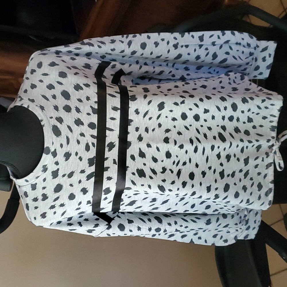 Gray and Black Sweatshirt with drawstrings